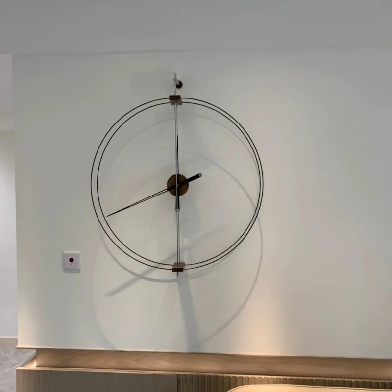 Industrial Clockwork Wall Clock Noiseless Beautiful Nordic Wall Clock Digital Round Reloj De Pared Grande Bedroom Decoration