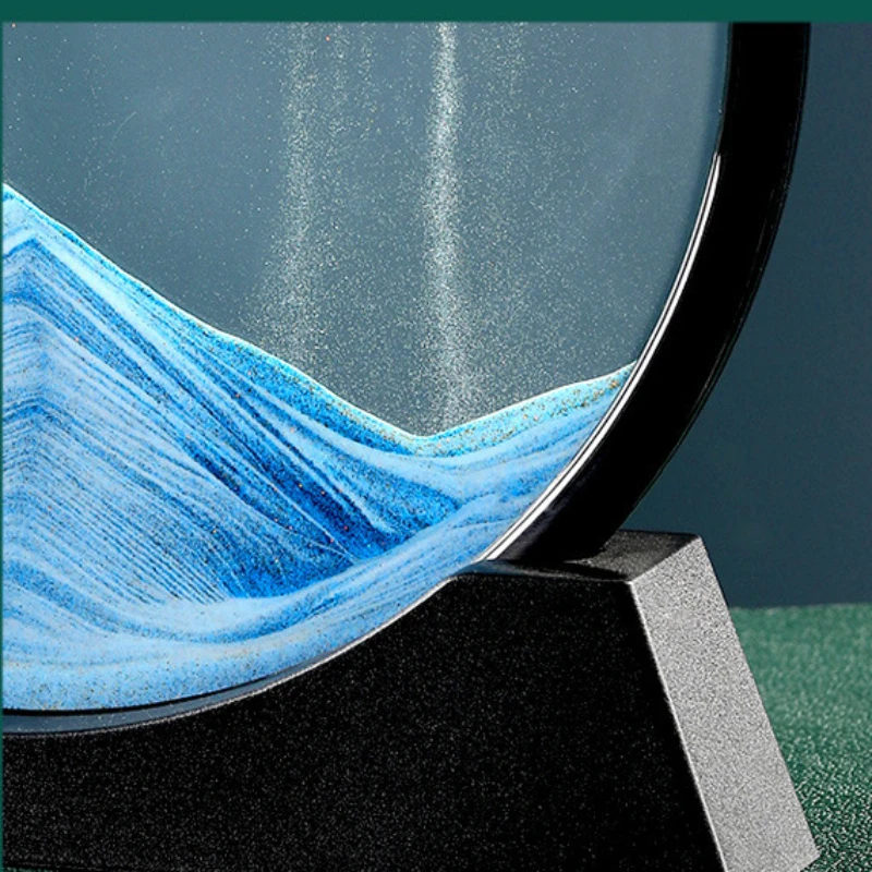 Flowing Sand Painting Living Room Foyer Art Dynamic Decoration Office Desktop Decoration Home 3D Flowing Sand Decoration