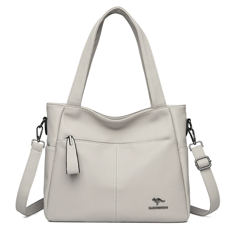 Wysokiej jakości damskie miękkie skórzane worek na ramię designerskie luksusowe torebki torby z bawełny dla kobiet nowe kobiece torby kurierskie typu Crossbody