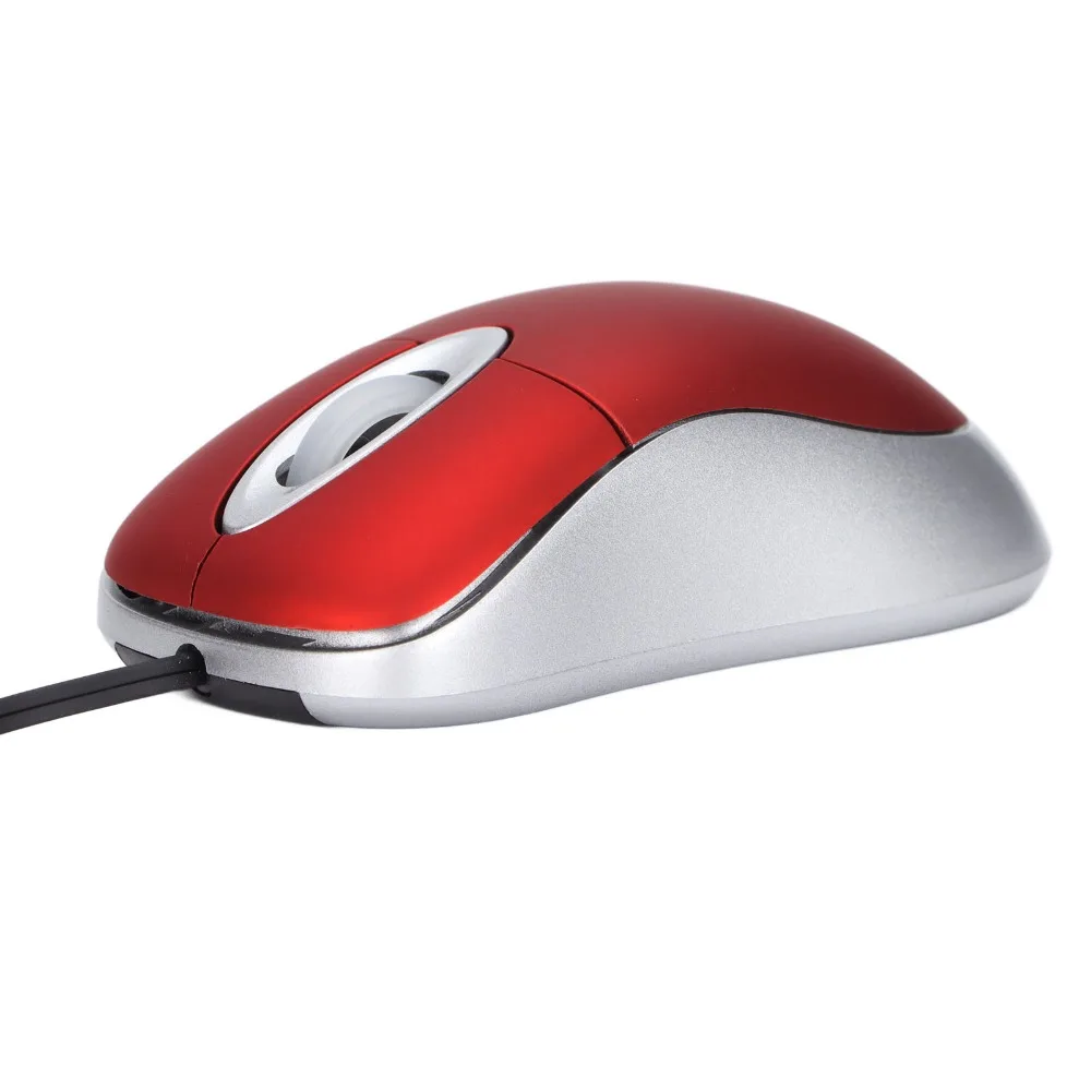 Portable 1200 DPI Wired Mouse 3 Ways Wheel Mini Size USB Mouse Compact Design Retractable Cable Optical Mouse Office Travel