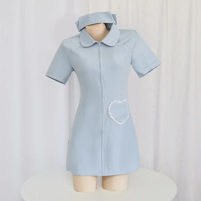 Uniforme de empregada sexy para Role-Playing e Cosplay, terno tentação para enfermeira, uniforme bonito e doce, tamanho grande