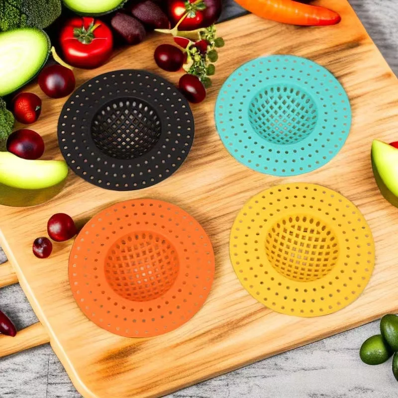 فلتر سيليكون لتصريف أرضية الحمام ، فلتر المجاري ، مانع الانسداد ، منزلي ، سهل التنظيف ، حوض واحد