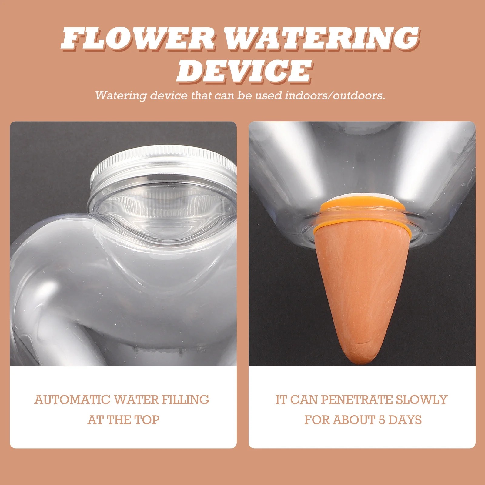 التلقائي زهرة سقي لمبة الكرة شكل أداة سقي الذاتي للعائلة شرفة فناء الدفيئة استخدام كرات سقي النباتات #4