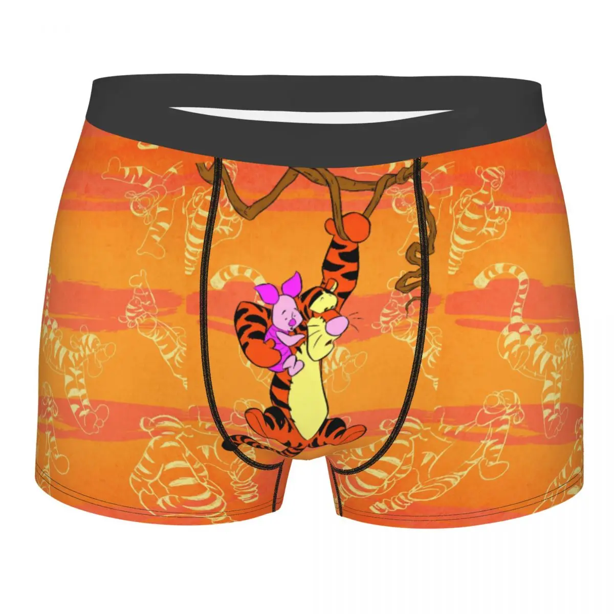 

Нижнее белье My Friends Tigger Pooh на заказ, мужские трусы-боксеры с принтом, шорты, дышащие трусы