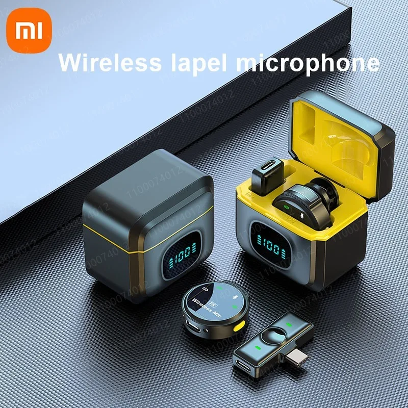 

Беспроводной петличный петличный микрофон Xiaomi, прямая трансляция интервью, магнитный всасывающий микрофон, мини-портативный микрофон с шумоподавлением Mi