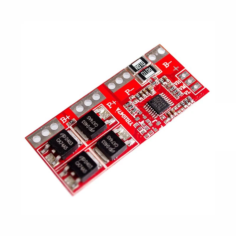 4 Series Lithium Battery Protection Board 30A High Current 4 Series No Activation Required Automatic Recovery 14.8V 16.8V