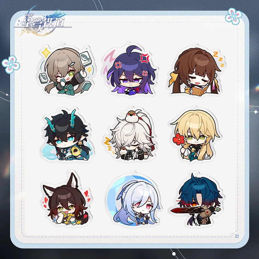 ホットアニメゲーム Honkai スターレールフィギュアペンダントストラップキーホルダー漫画 Dan Heng Imbibitor Lunae Qingque Lynx Huohuo 吊りコード
