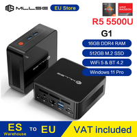 MLLSE G1 Mini PC AMD Ryzen5 5500U Processor 16GB DDR4 GB 512SSD WiFi-5 BT4.2 Win11 Pro Mini Computer For Game & Work