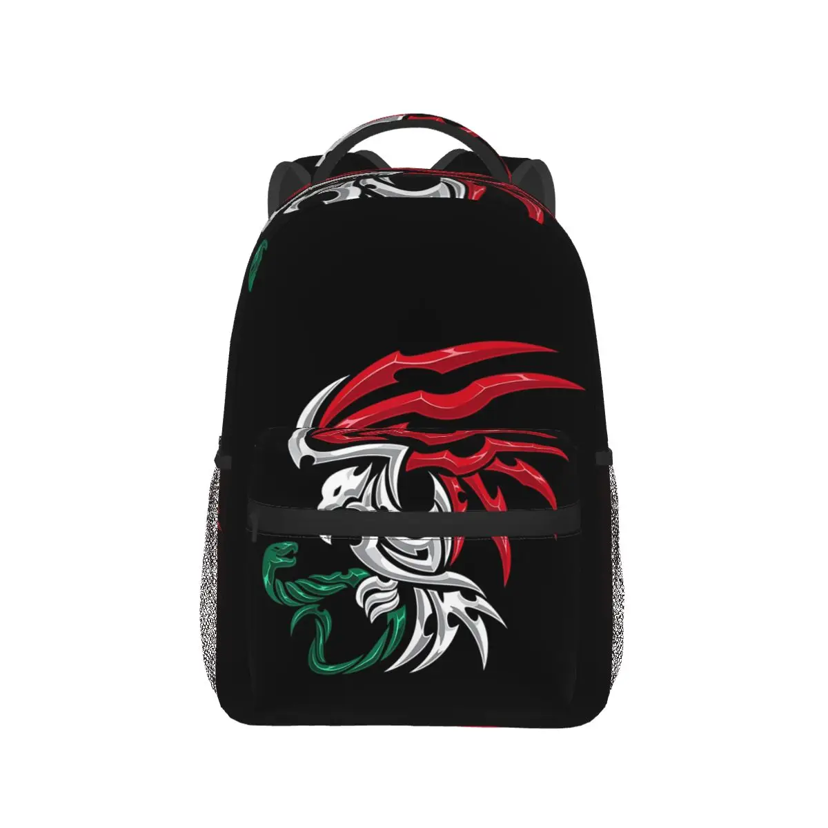 

Coat Of Arms Of Mexico Mexican Flag Backpack Hot Sale Daypack Large Capacity BookBag School Bag Shoulder Bags for Men Women