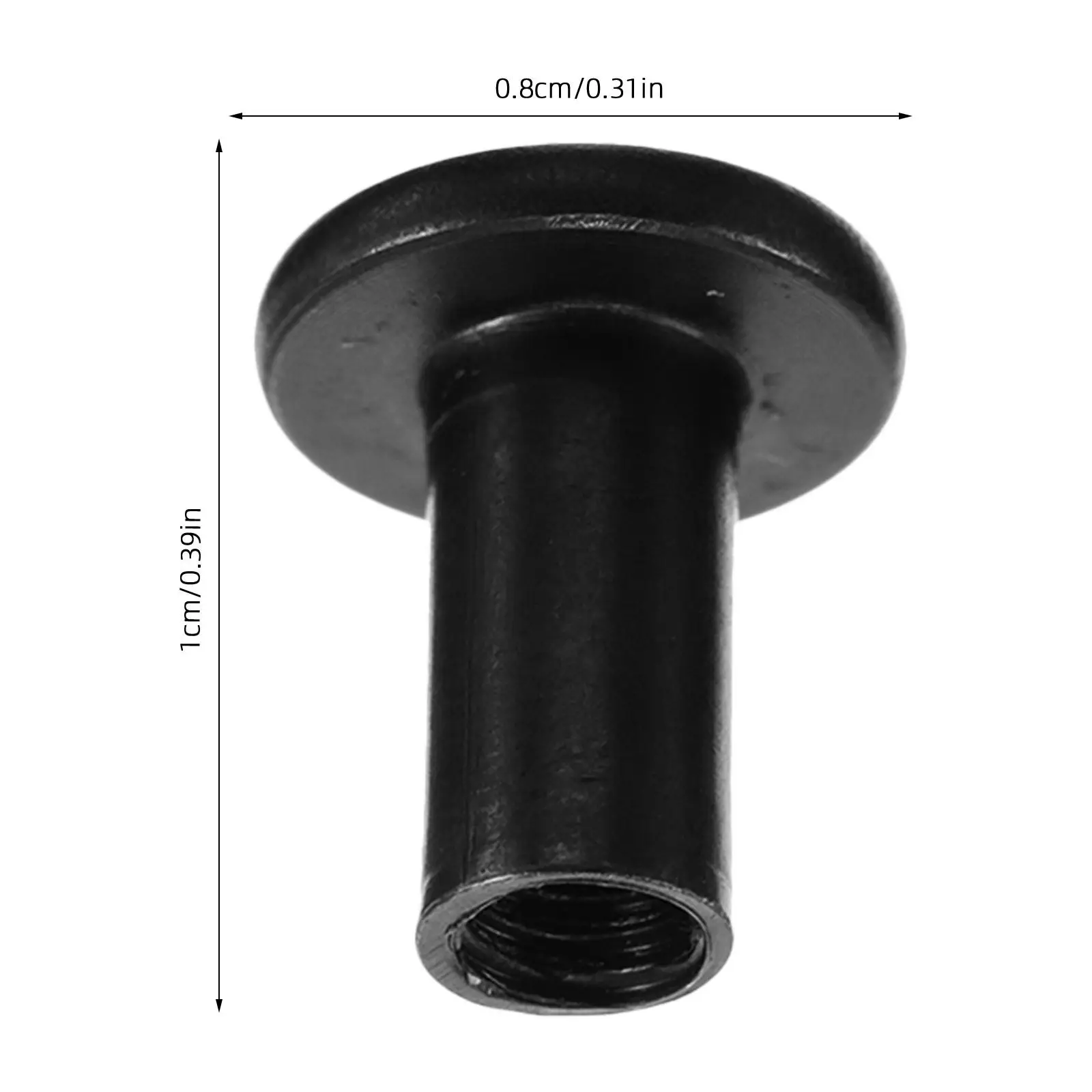 40Sets Furniture Connector Bolts Black Round Head Screw Fastening Kit for Bed Frame Wardrobe Cabinet Joints Screw Post Bolts