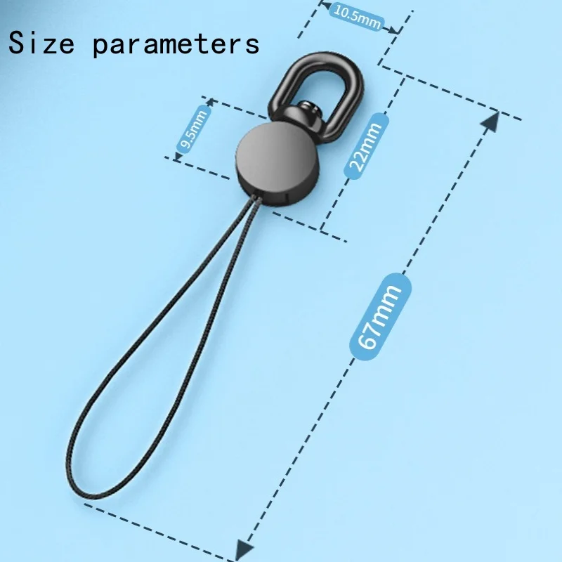360 Rotatable Lanyard Keychain Stylish Anti-Lost Rope