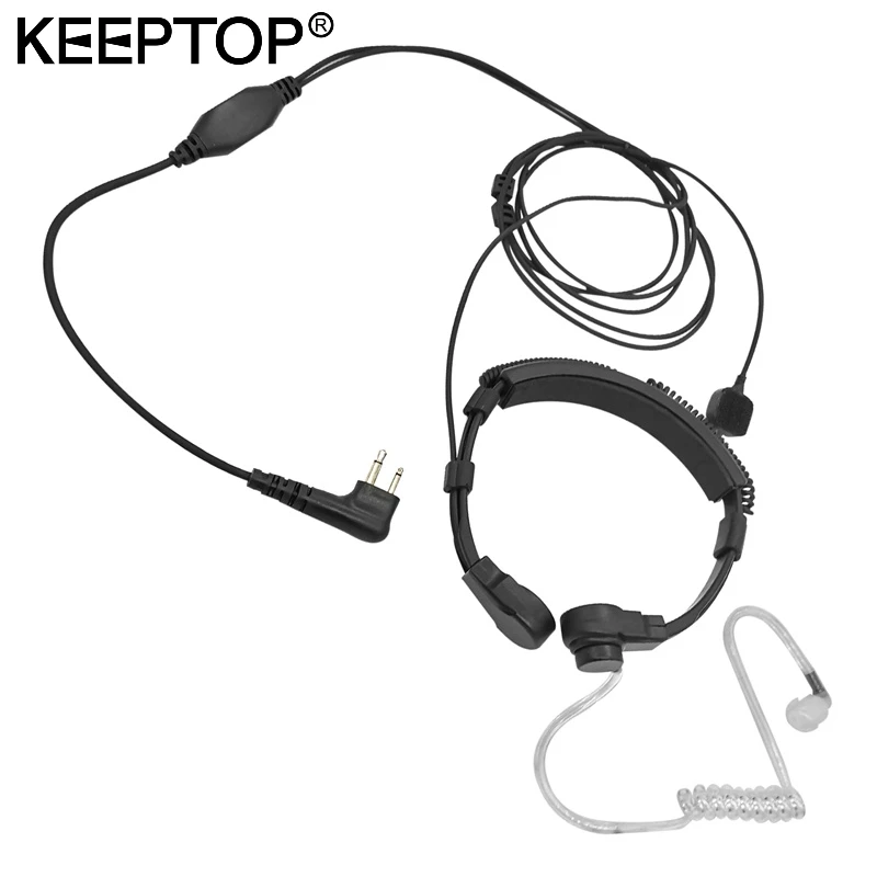 

Тактическая военная радиогарнитура KEEPTOP, наушник с PTT на горле, микрофон для Motorola, Dep450