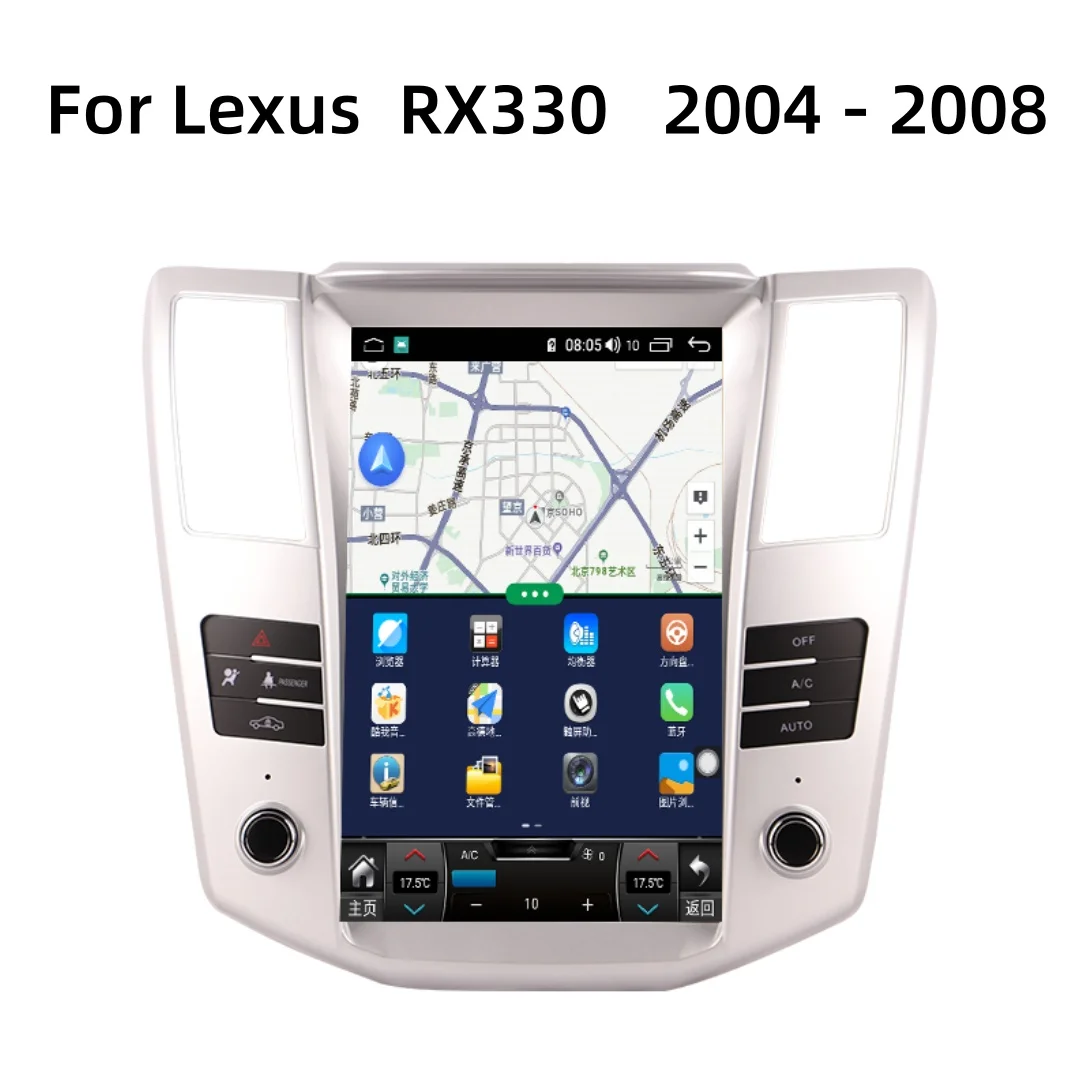 

12.1 Inch Android 13 For Lexus RX330 2004 2005 2006 2007 2008 Car Radio GPS Navigation Carplay Multimedia Player Head Uint