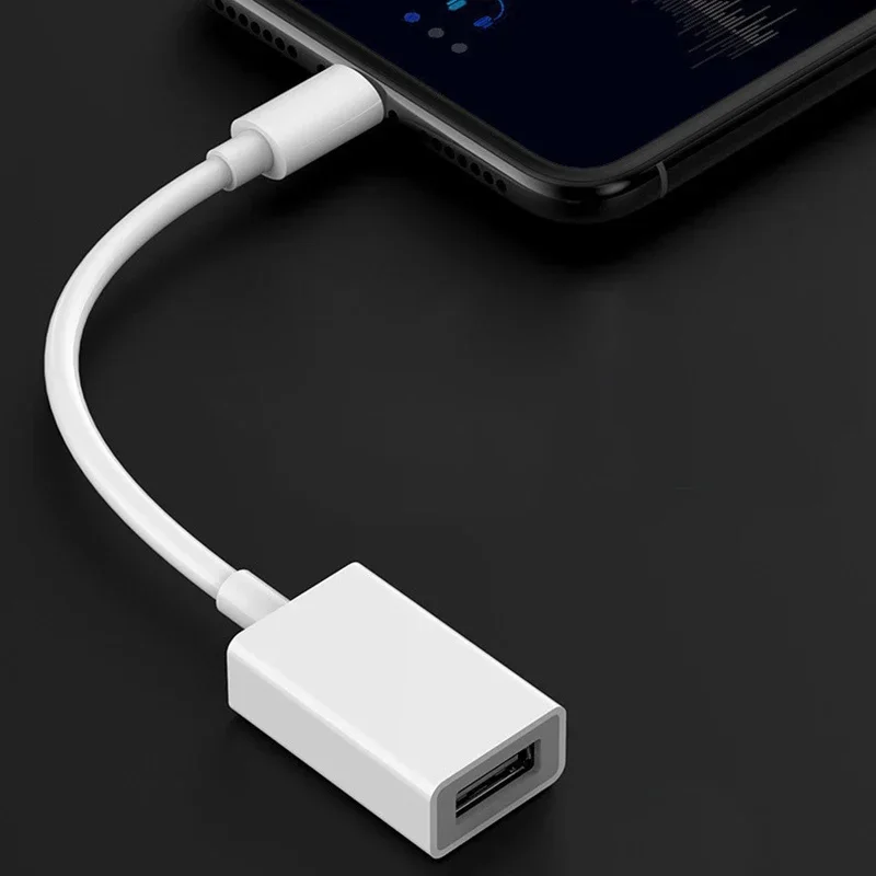 Per adattatore da Lightning a USB OTG per ipad iPhone14 13 12 11 Pro mini xr 8 7 per leggere i dati di trasferimento collegare il dispositivo USB esterno