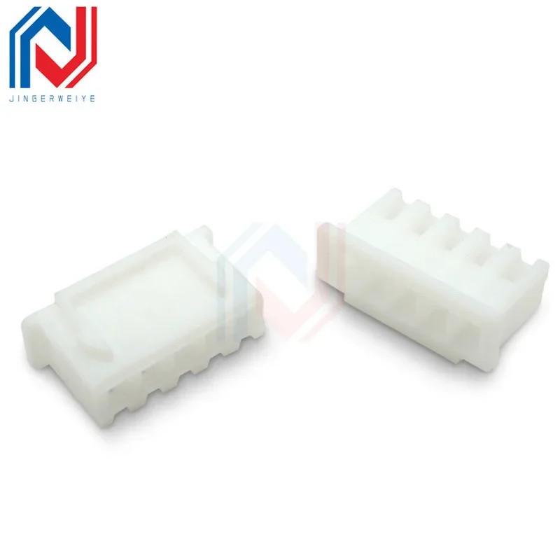 50pcs Rubber Housing Xh2.54mm Pitch Rubber Housing Plug 2P/3P/4P/5P/6P/7P/8p-20p Connector Terminal Connector Plug
