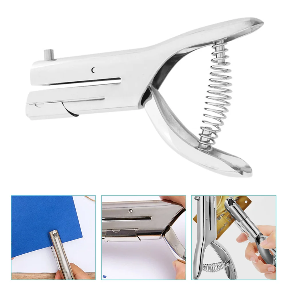 

Handheld Single Hole Puncher Heavy Duty for Paper Card Stock Photos Documents Craft Projects Office Home School