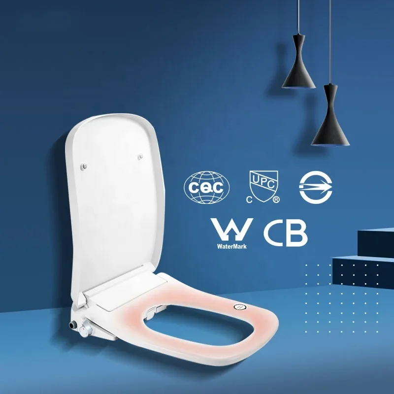 

Square Shape Bathroom Sanitary Intelligent Toilet Cold And Heat Water Smart Electric Bidet Toilet Seat Cover With Remote Control