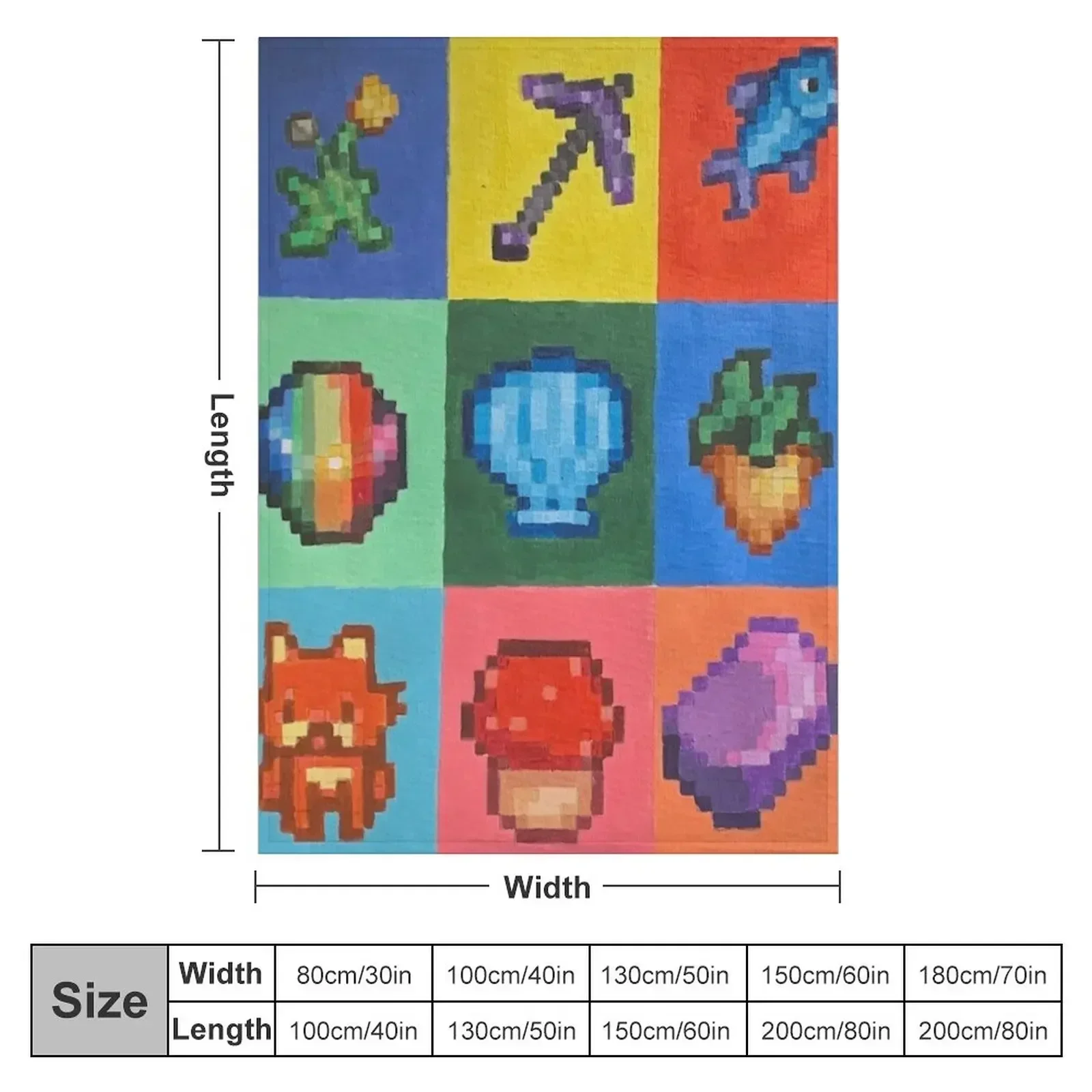 Stardew Valley PixelArt Throw Blanket Luxury Designer Luxury St Designers Polar Kid'S For Sofa Thin Blankets