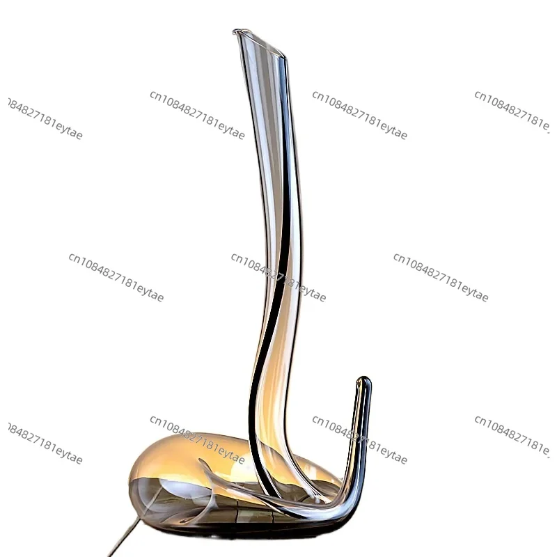 Handmade Creative Snake-shaped Decanter Transparent Glass Red Wine Glass Set Household Wine Dispenser 1800ml Decanter Wine Set