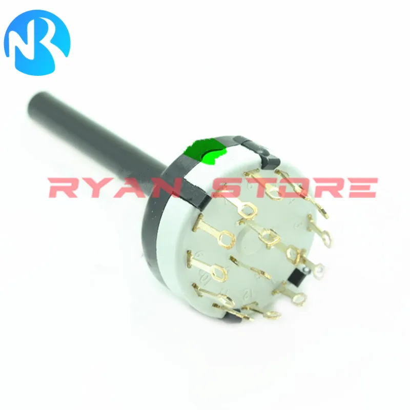 2PCS Plastic Rotary SR261 Band Switch 1Pole 12 Position Handle Length 38MM Axis Band Switch 261MM 1 2 3 4 Pole 12 6 4 3 Position