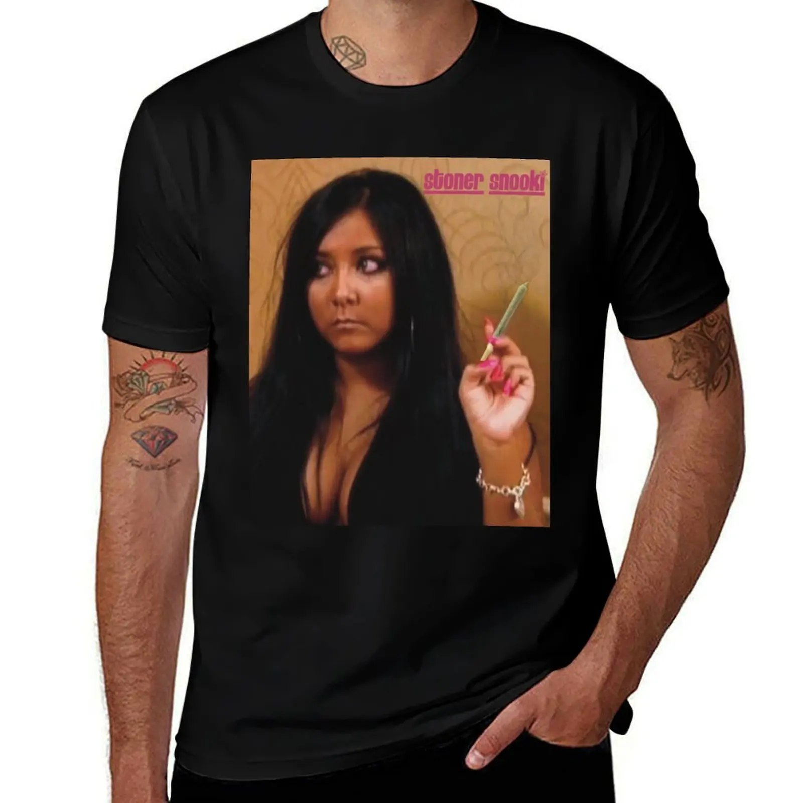 

snooki stoner T-Shirt blanks anime shirt blue archive cotton man t-shirts shirts men graphic