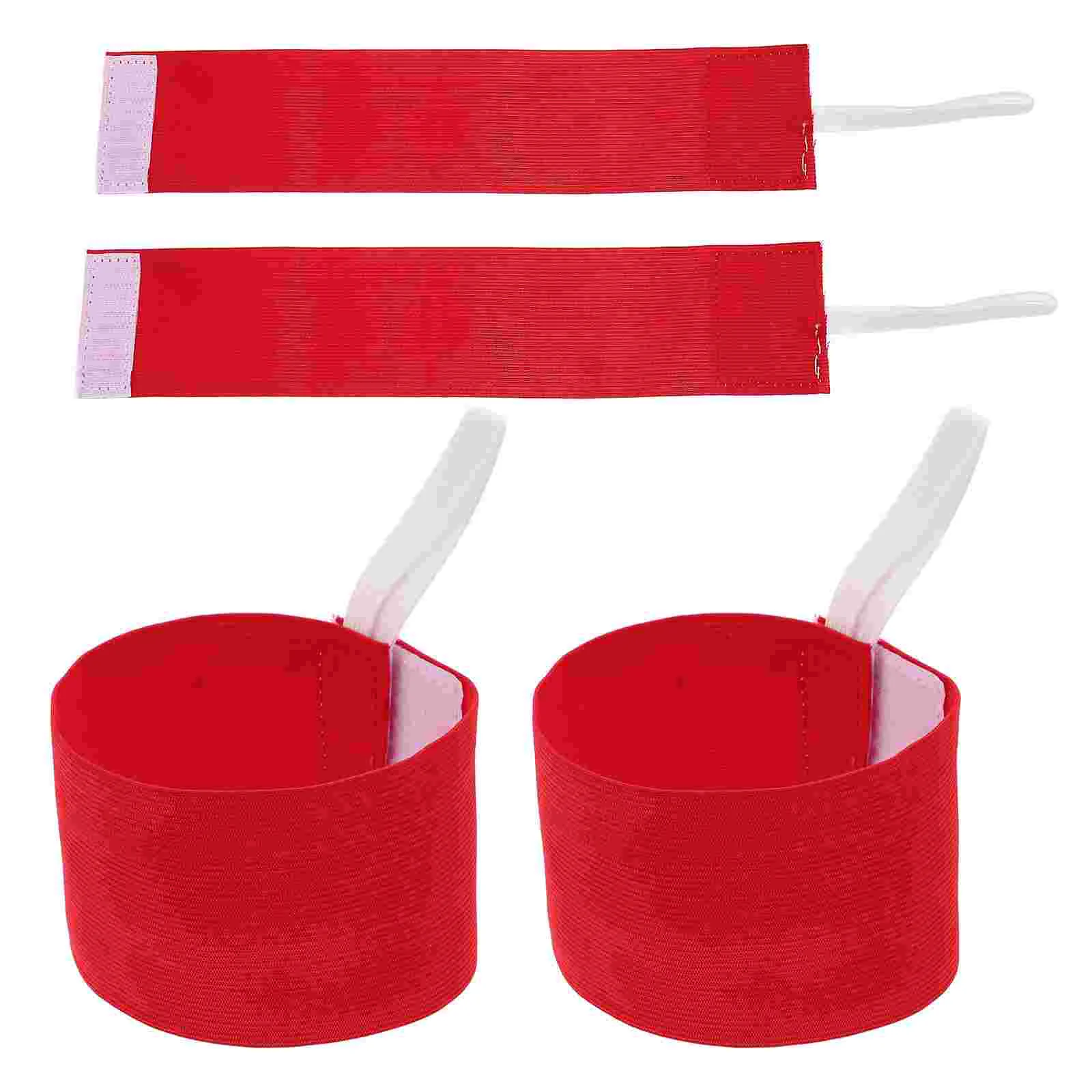 4 Pcs Armband Event Bands Red Flag Football Flags Wrist for Belts Kids Youth Sleeves Boys Bracelets