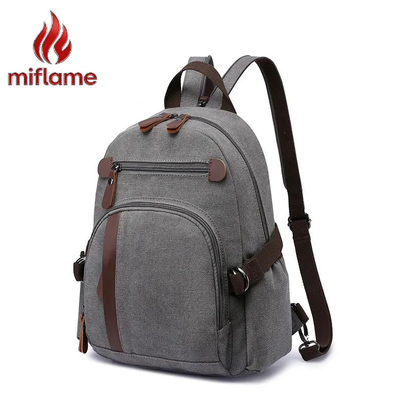 

Washed Canvas Backpack Travel Street Style Casual Rucksack Mini Daypack for Men Women New Outdoor Urban