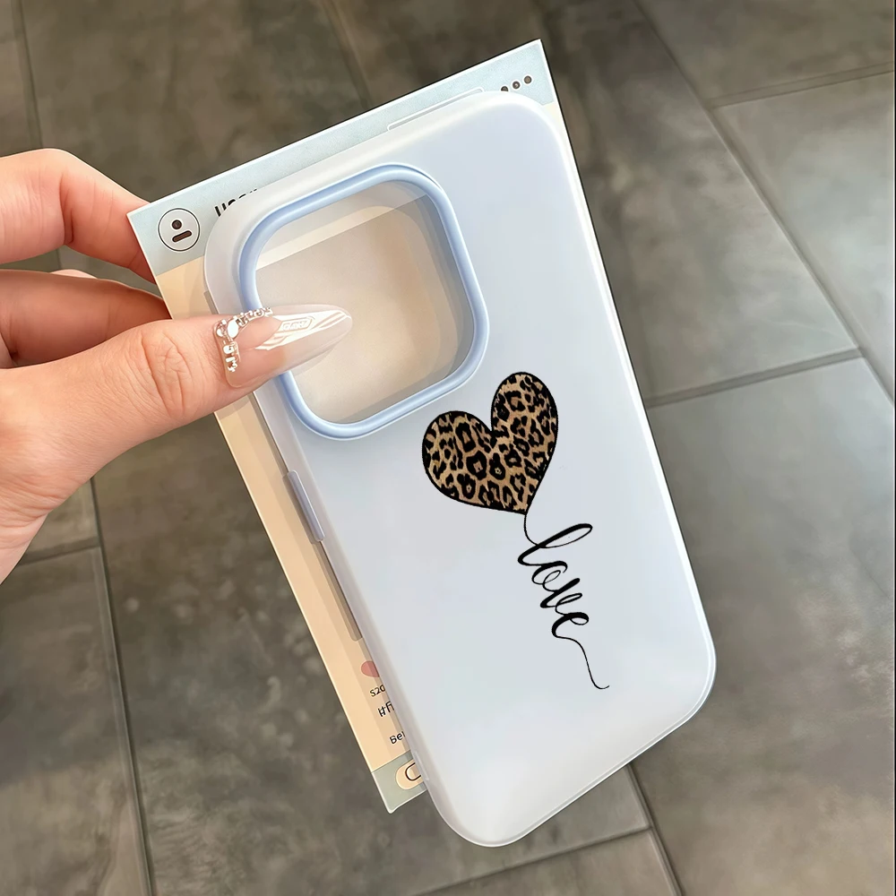 Einfache Handyhülle mit Leopardenmuster und Herz für Xiaomi Redmi Note 14 Pro 4G Hüllen Redmi Note 13 12 Pro 15C 14C 13C 11 10 Pro 5G Funda – Detail 2