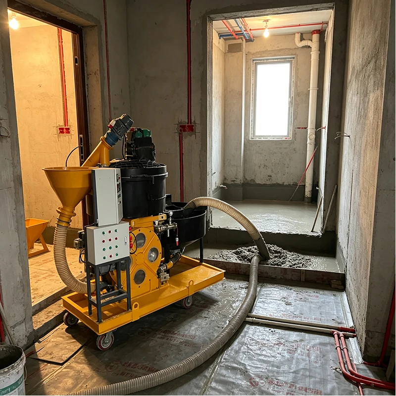 Hydraulic Cement Foaming Machine Automatic Foam Concrete Pump for Floor Heating Mortar Roof Insulation Construction Equipment