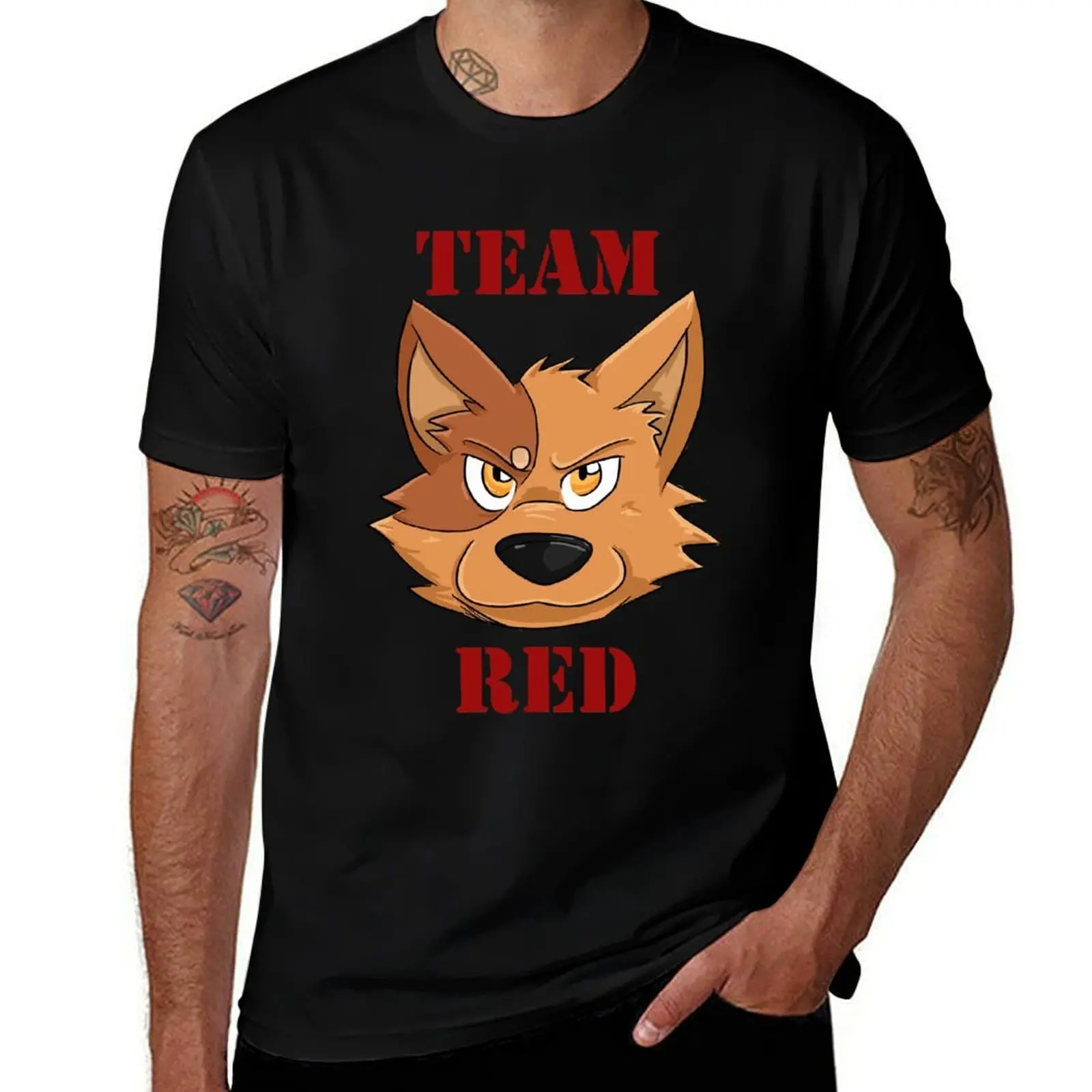 

Team Red T-Shirt Fashion Casual Short Sleeve T-Shirt