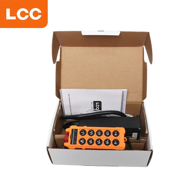 IP67 LCC HB-2S Waterproof Dustproof Oilproof 2 Button Single Speed Wireless Radio Crane Remote Control