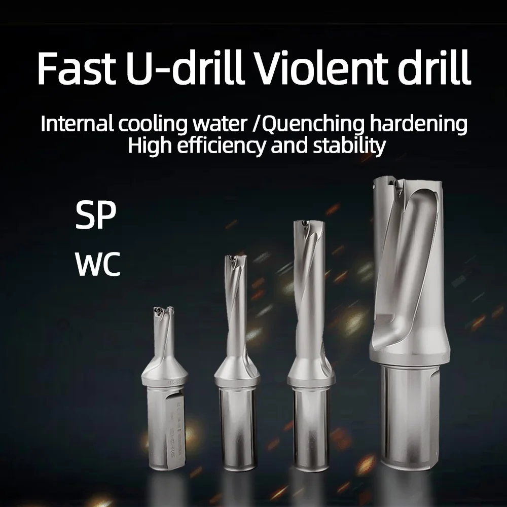 U Drill Indexable Drill SP Drill Bits C20 C25 C32 SP Series Drill Bits 2D 3D 4D 5D Metal Drill Bits SPMG SP Insert Quick U Drill