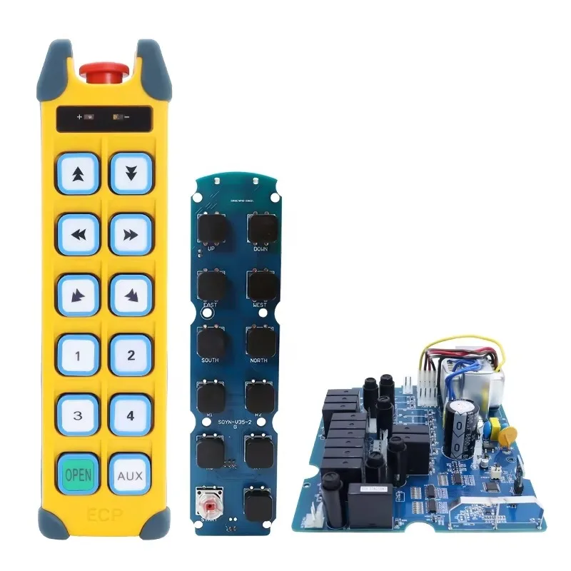 New Product Waterproof Industrial Wireless Remote Control for Hoist Overhead Crane Rolling Code Radio Remote Control Industry