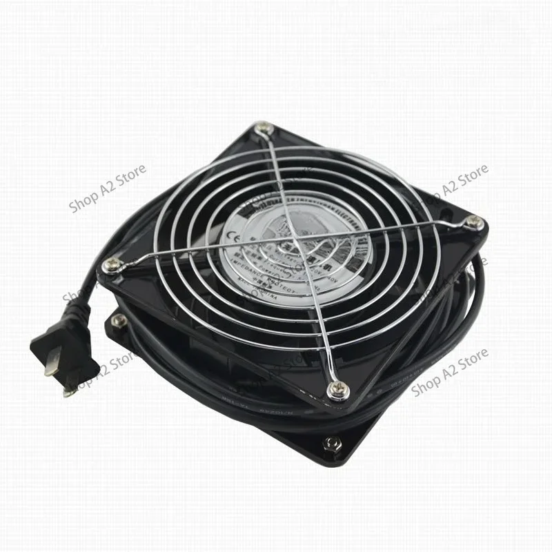 220V 12038 Axial Flow Industrial Solder Fume Exhaust Fan, Small Cooling Fan for Electric Soldering Iron Heat Dissipation