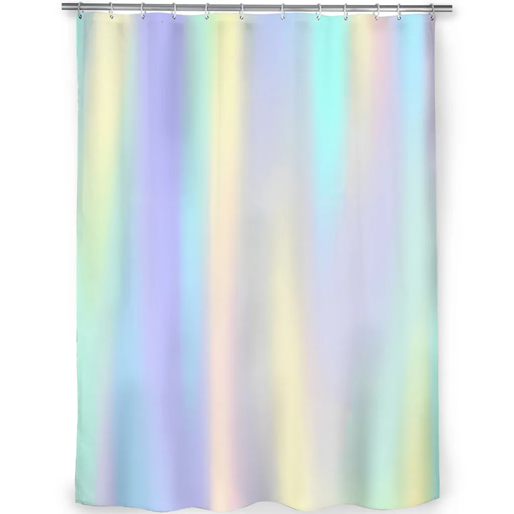 Pastel rainbow abstract Bathroom Shower Curtains Unicorn Waterproof Partition Curtain Designed Home Decor Accessories