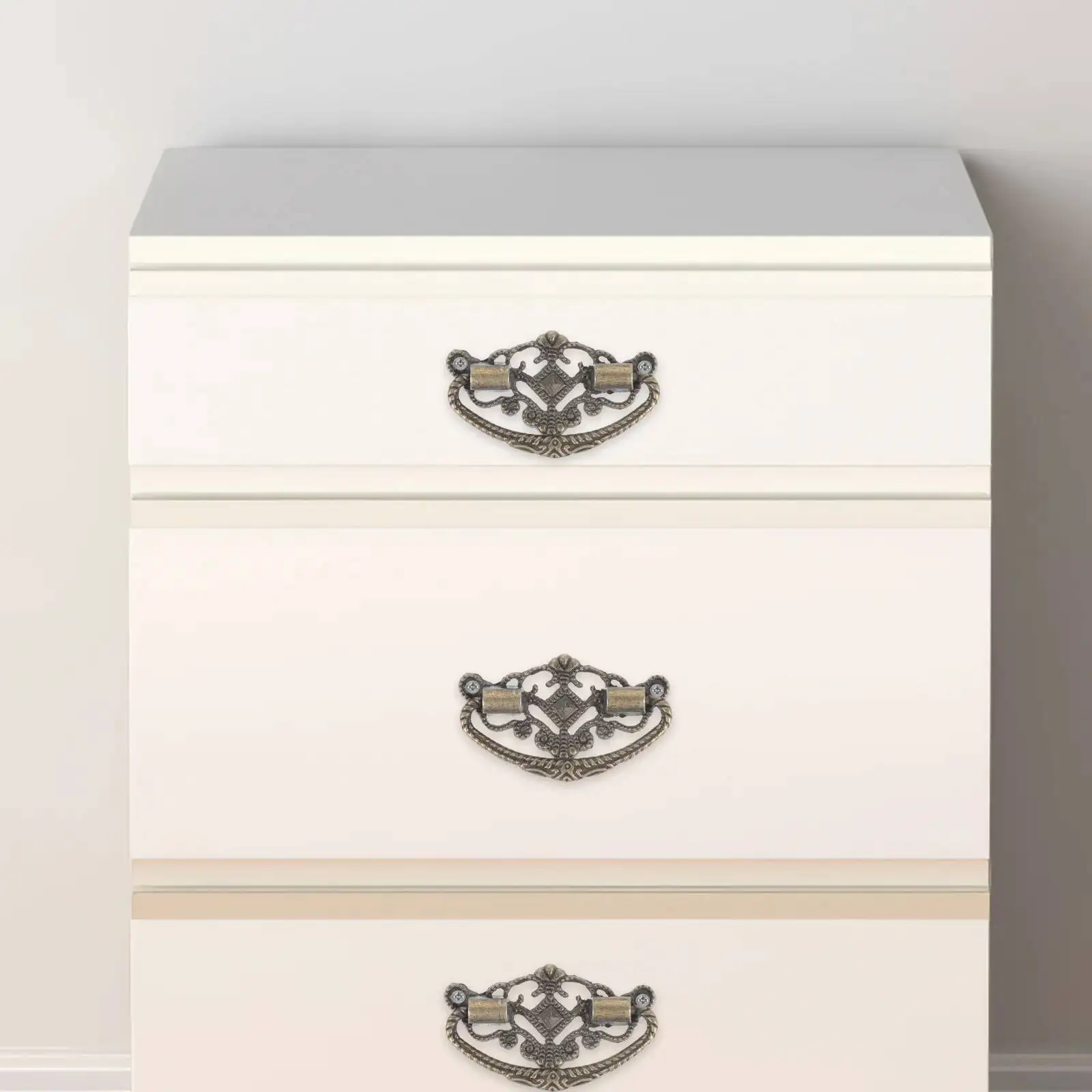 

10Pcs Alloy Drawer Vintage Cabinet Furniture Pulls Replacement Smooth Surface Wardrobe Handles