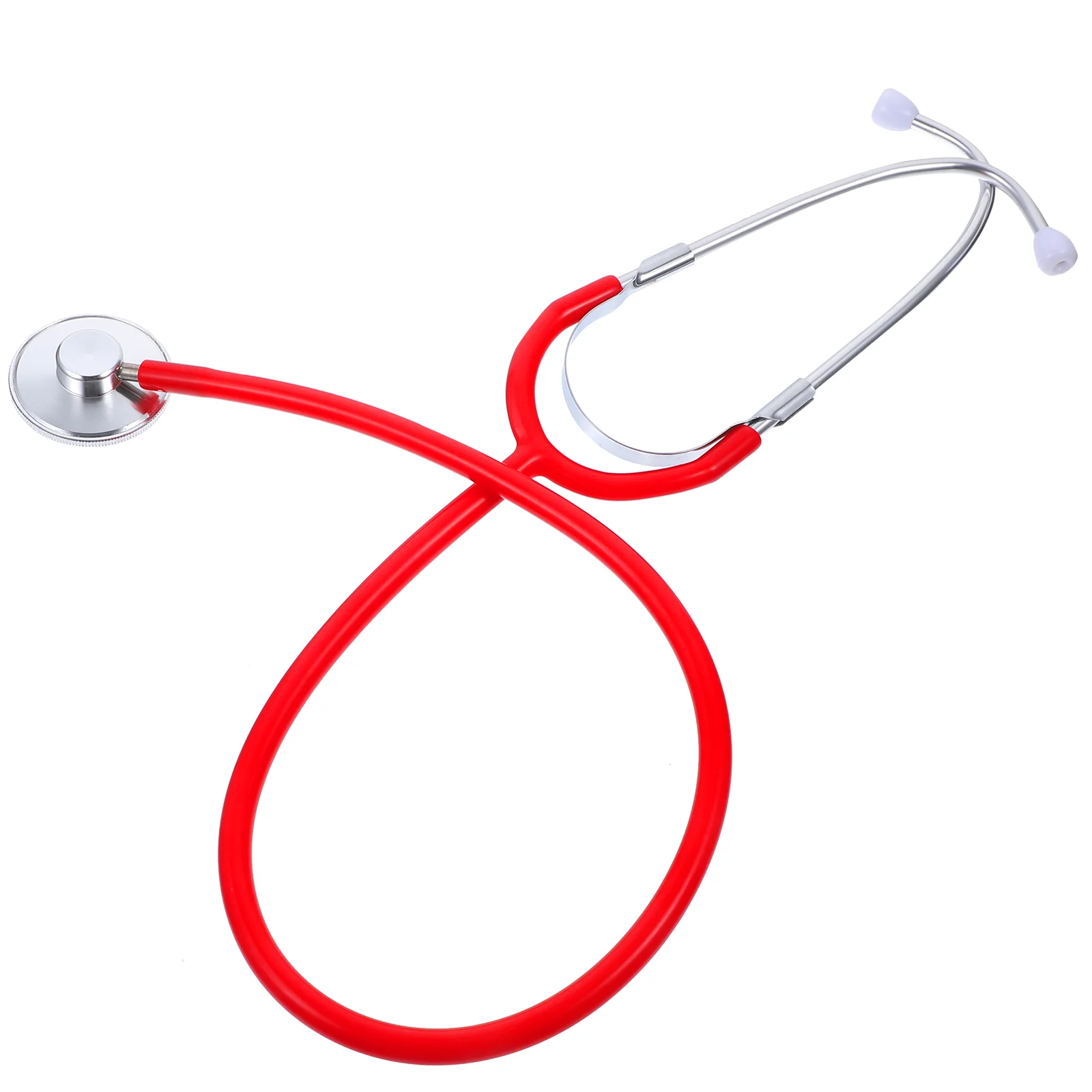 Red Children Medical Toys Single Sided Virtual Stethoscope Simulation Medical Equipment Play Props for Kids Children