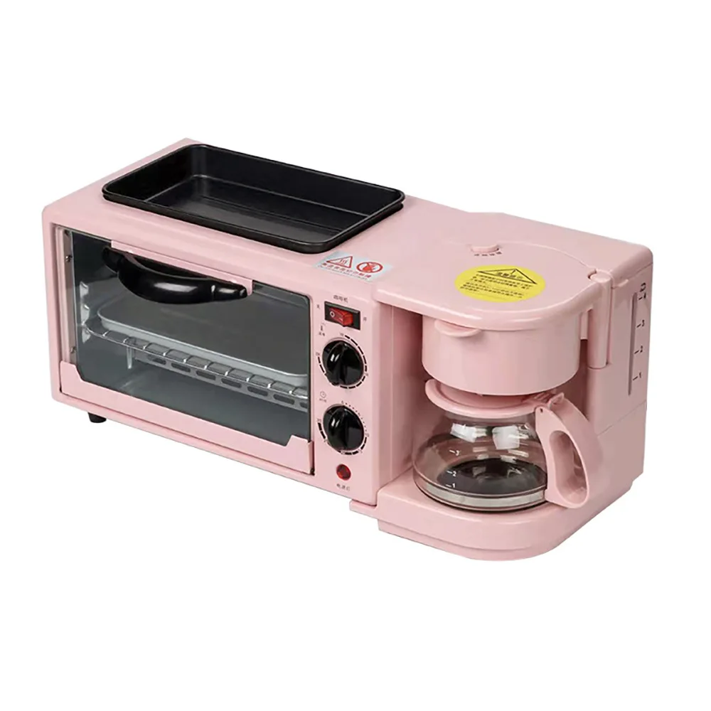 High-quality easy operation convenient and time-saving  frying pan oven coffee pot three-in-one breakfast machine