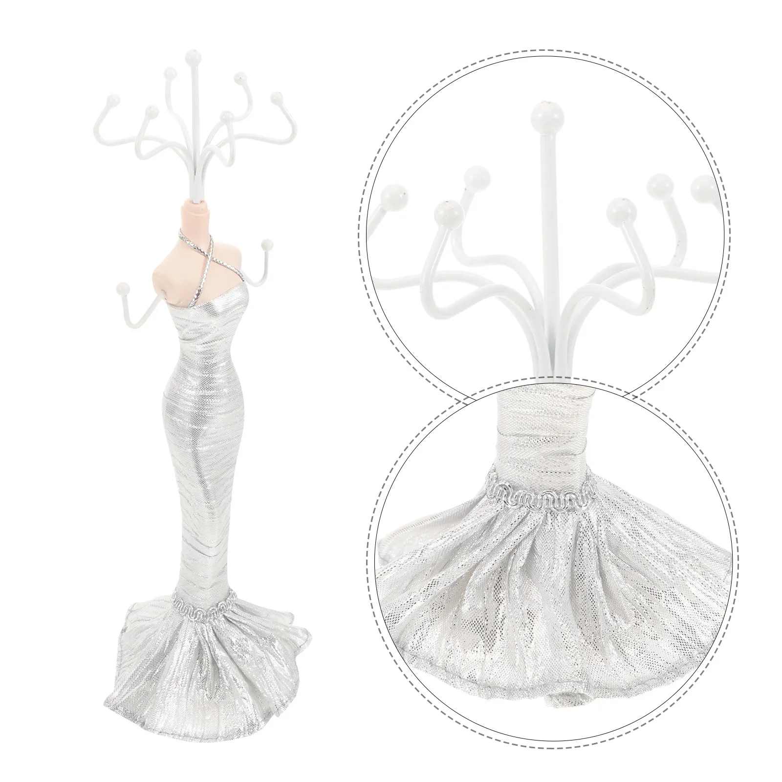 

1Pcs Creative Jewelry Storage Rack Desktop Organizer Jewelry Display Shelf for Ring Earring Necklace Earring Ring Rack