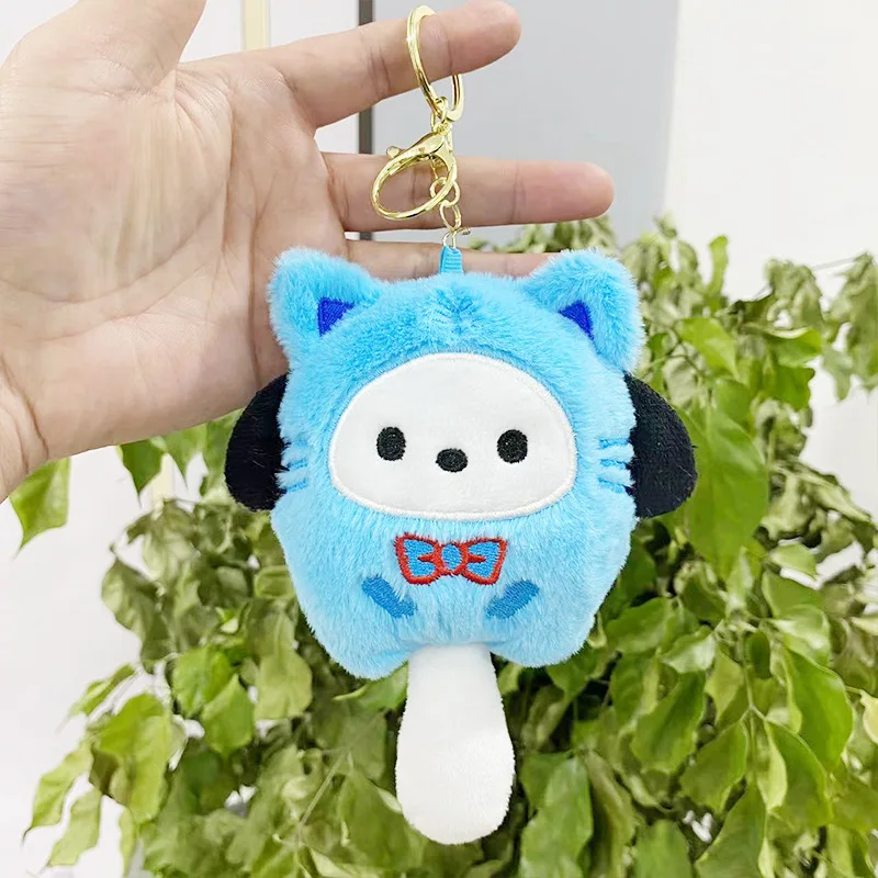 Kawaii para kuromio chaveiro de pelúcia saco charme brinquedo estatueta presente acessório do carro pingente casal chaveiro pingente