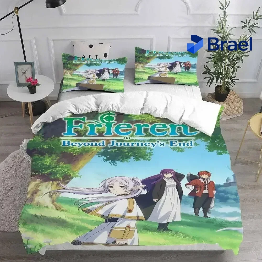 Exquisite New 3D Print Anime Frieren Wiki Bedding Set Boys Girls Twin Queen King Size Duvet Cover Pillowcase Bed Boys Adult Home