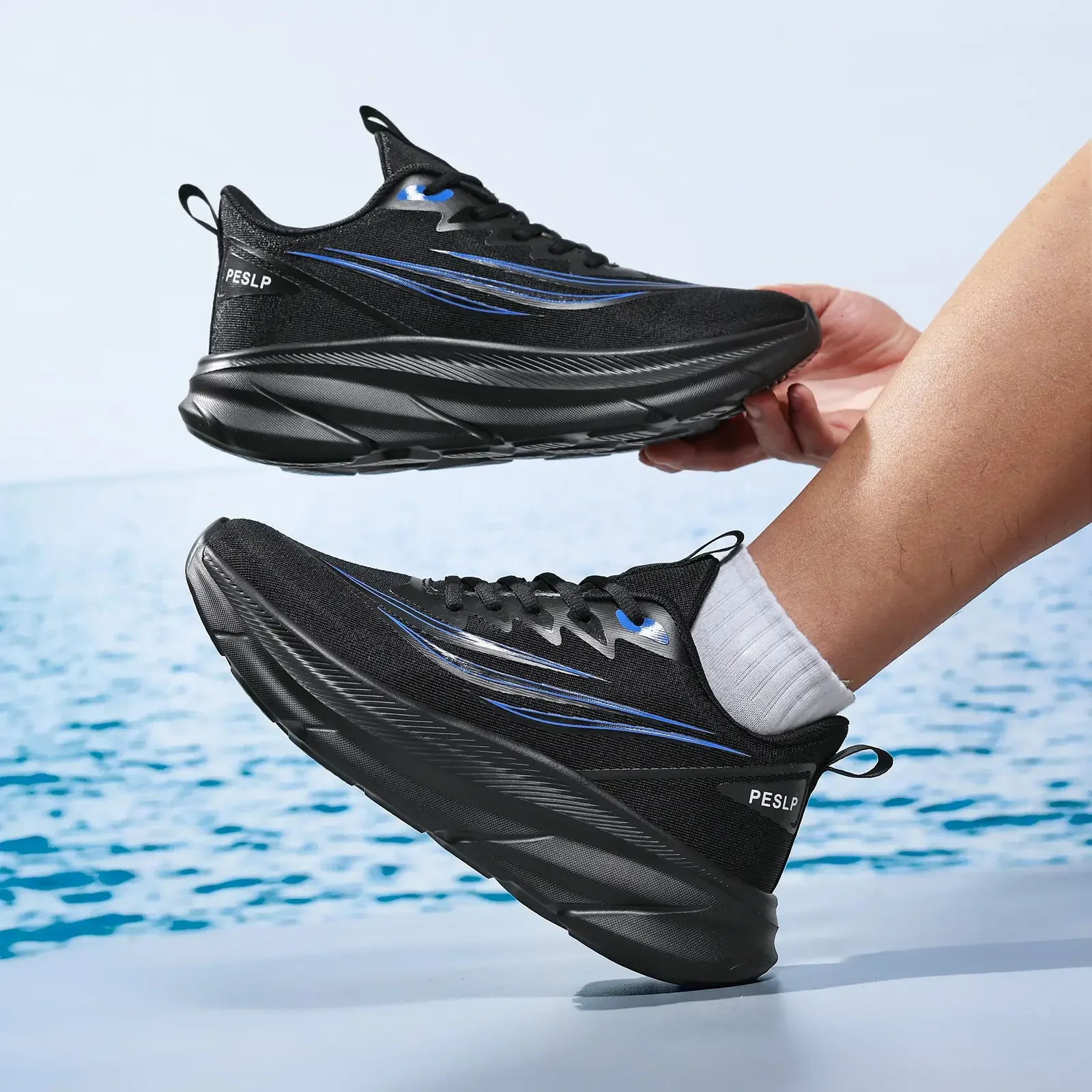 

Повседневная летняя модная противоскользящая походная сетчатая дышащая спортивная обувь для бега, теннисная женская трендовая обувь 202, женские кроссовки для пары