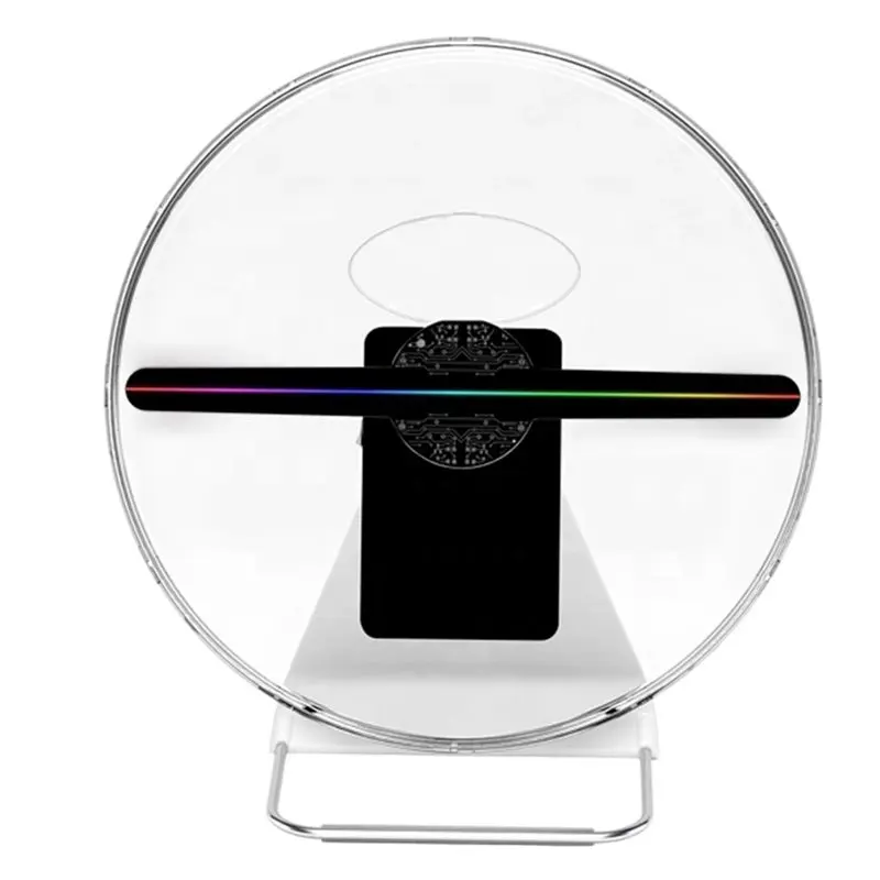 

Y43A-Programmable 3D LED Hologram Fan Projector 30Cm With Wifi APP Control, Protective Cover Included For Advertising Display