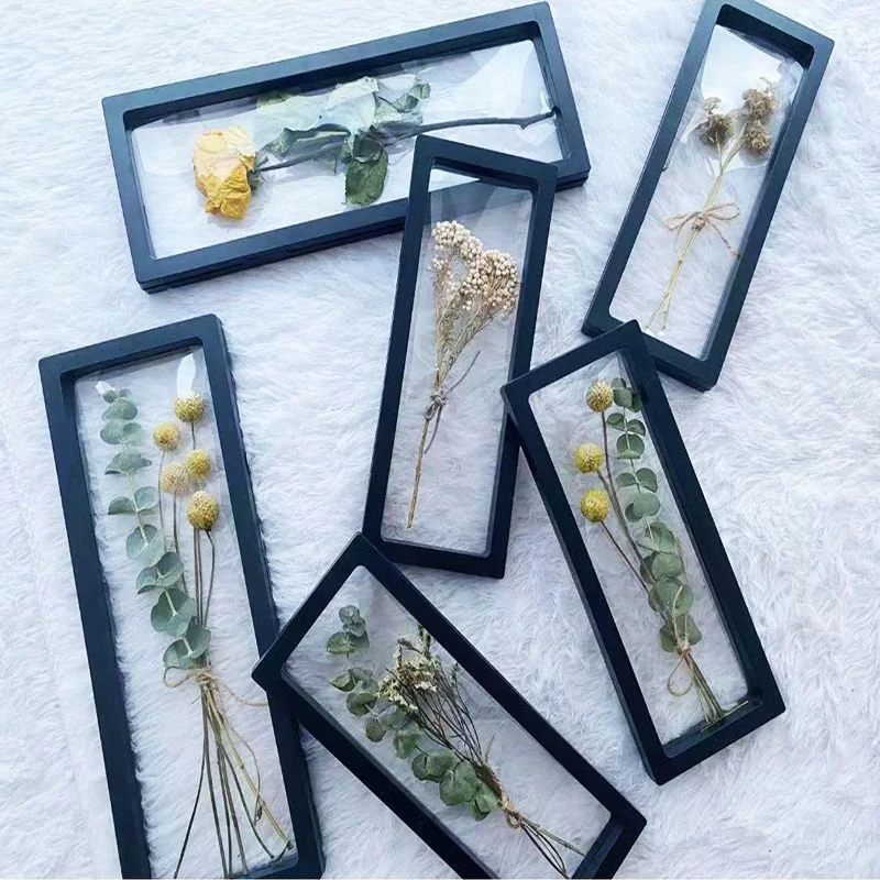 Dried Flower Photo Frame Display Stand Transparent Photo Frame Poster Floating Picture Frame Valentine's Day Gift Home Decor