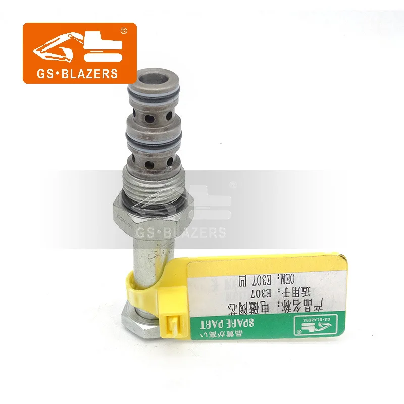 Safety Lock Solenoid Valve Coil & Pilot Spool for E307 Construction Machinery Parts