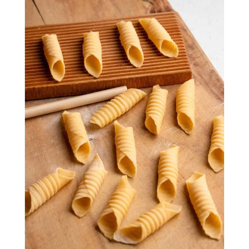 Garganelli and Gnocchi Stripper Wood Paddle Board Italian Pasta Making Tools for Homemade Cavatelli Garganelli Pasta Maker