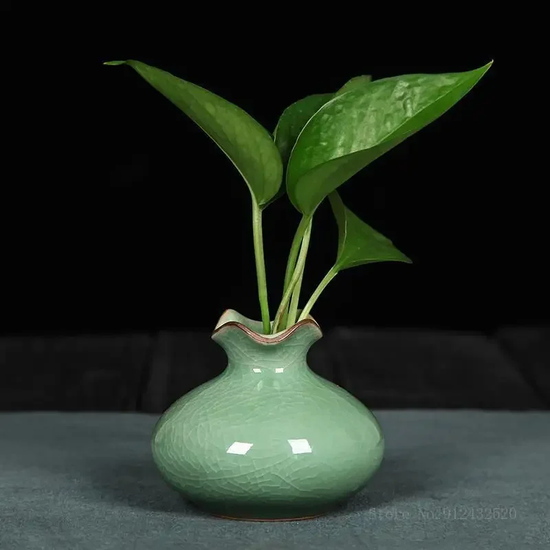 Nordic Creative Ceramic Mini Vase, Living Room, Bedroom, Rural Decoration, Tabletop Hydroponic, Small Flower Ware, Home, 1Pc