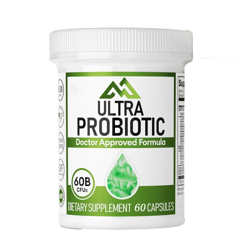 

Super probiotic -60 capsules of 6 strains of probiotics promote overall digestive health in women and men with bloating