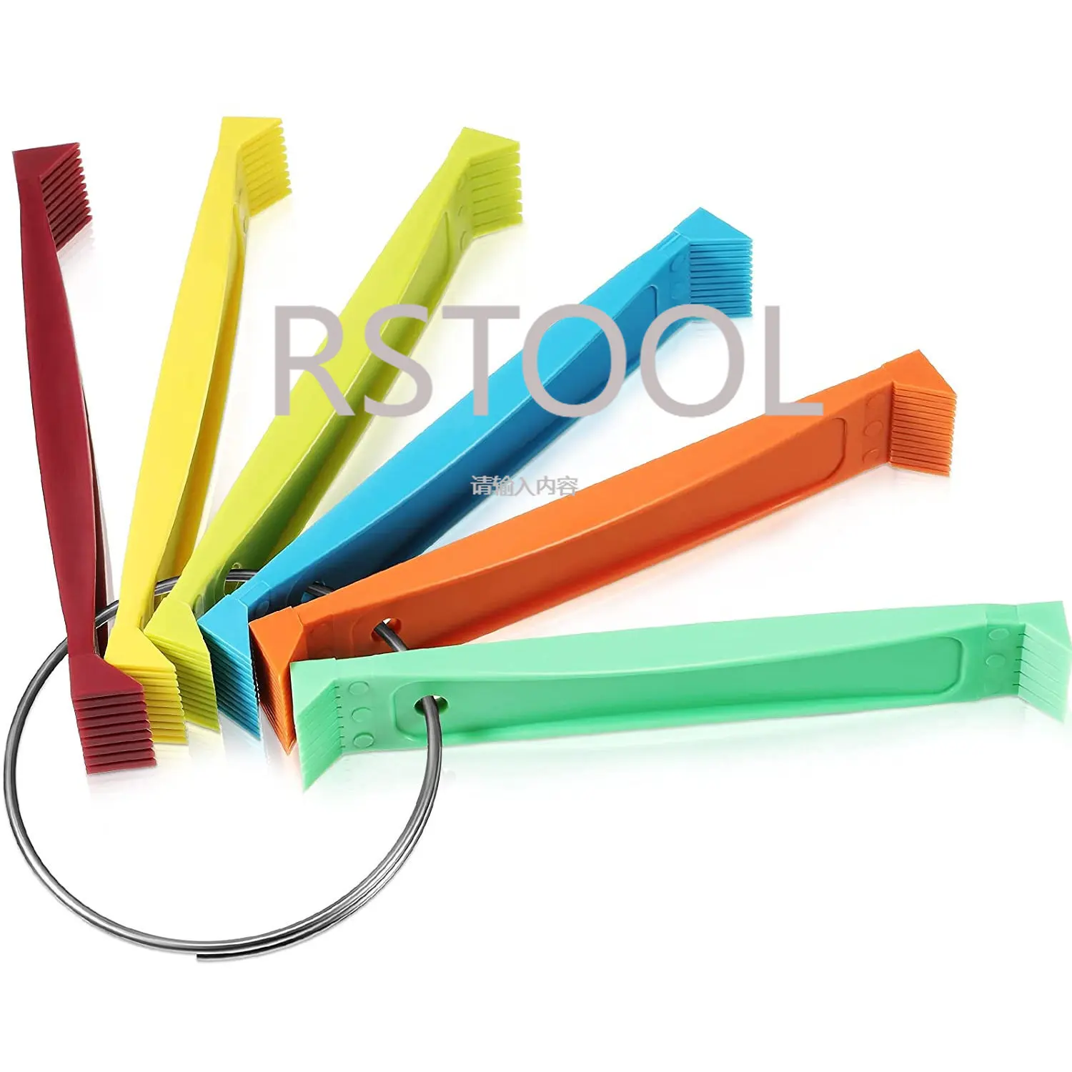 Fcr6 Fin Comb Set Plastic Colored Radiator Fin Comb Straightener Evaporator Condenser Coil Ring Handle 12 Different Fin Spacing