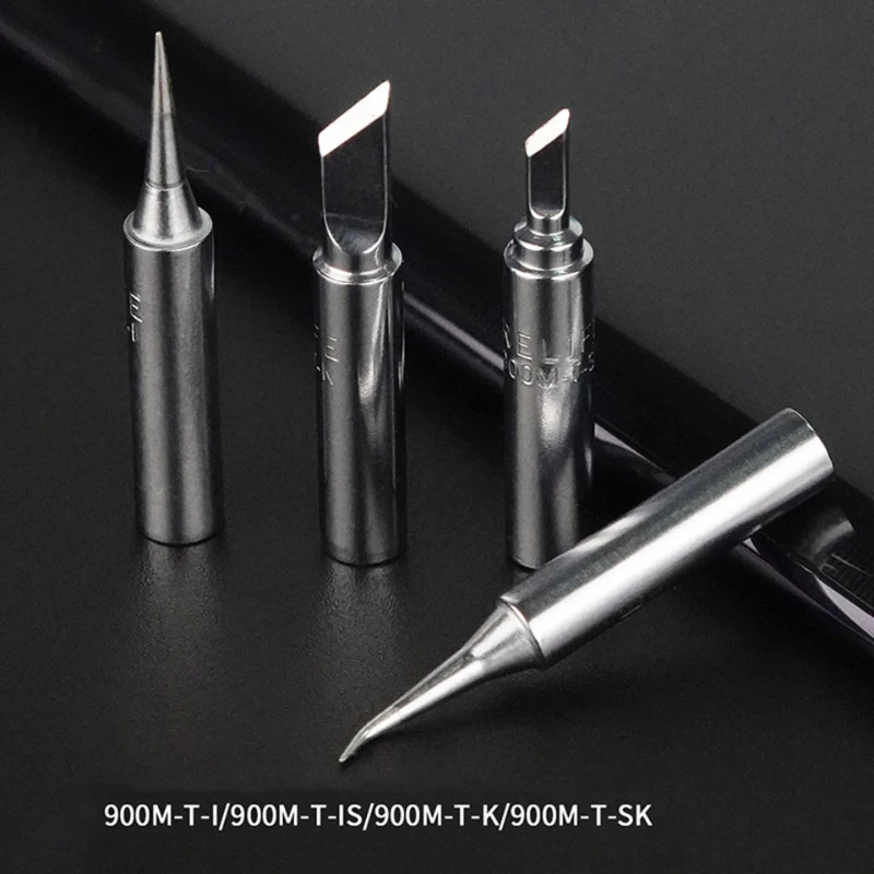 RELIFE RL-900M Series  I/IS/K/SK Lead-free Pure Copper Electric Soldering Iron Tip For PCB BGA IC Chip Repair Solder Tool Kit